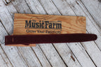 Henry Heller 2.5 Inch Burgandy Capri Suede Guitar Strap with Nubuck Backing