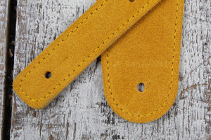 Henry Heller 2.5 Inch Honey Capri Suede Guitar Strap with Nubuck Backing