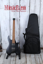 Load image into Gallery viewer, Ibanez QX52 Headless Solid Body Electric Guitar Black Flat Finish with Gig Bag