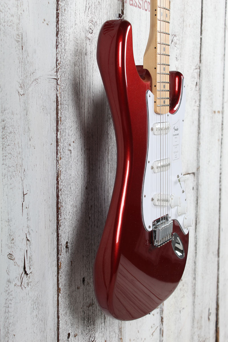 Fender Standard Stratocaster Solid Body Electric Guitar Candy Cola Finish