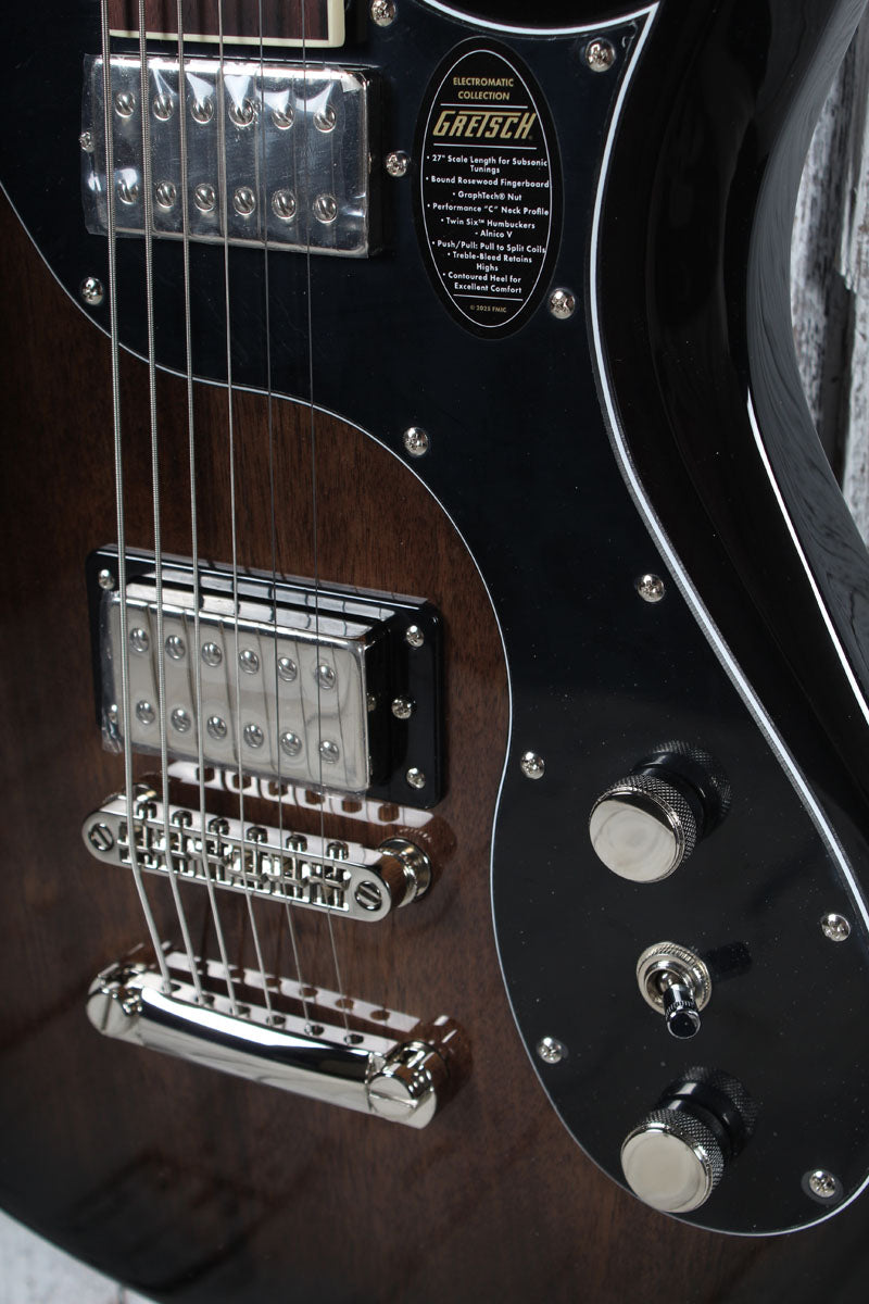 Gretsch Electromatic CVT Baritone Solid Body Electric Guitar Bristol Fog Finish