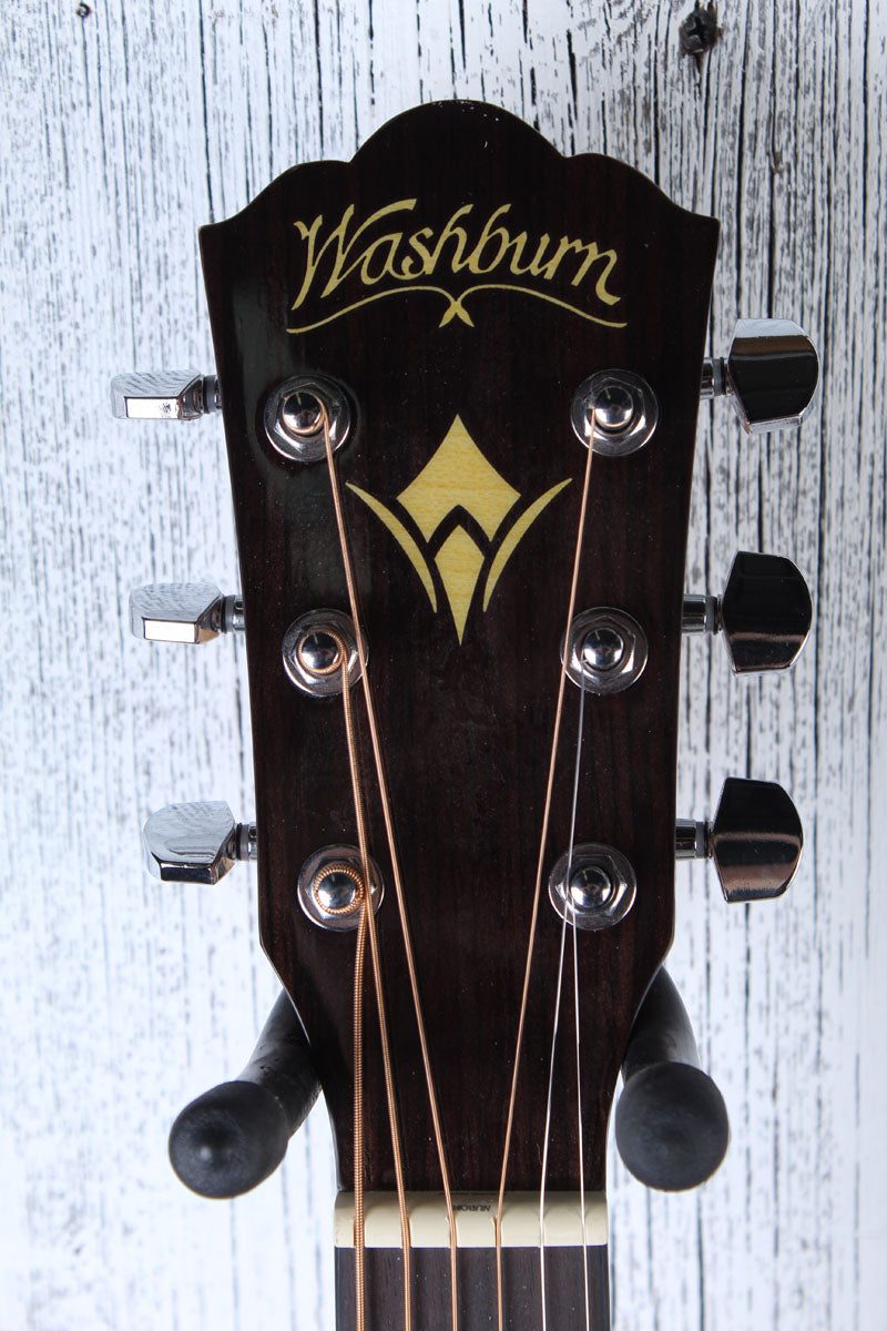 Washburn Woodline Series O12SE Orchestra Body Acoustic Electric Guitar Natural