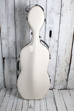 Load image into Gallery viewer, Crossrock CRF2020CEFMW Fiberglass Cello Case w Wheels Fits 4/4 Full Size Cellos