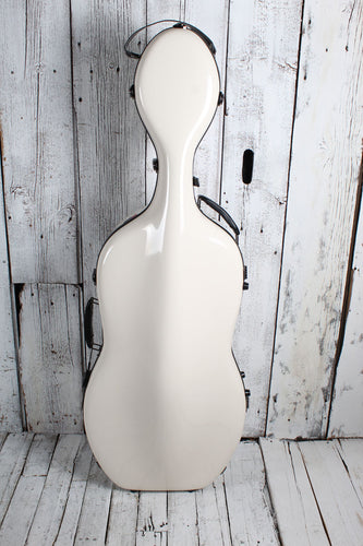 Crossrock CRF2020CEFMW Fiberglass Cello Case w Wheels Fits 4/4 Full Size Cellos