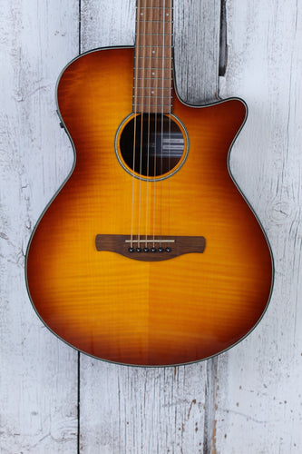 Ibanez AEG70 Acoustic Electric Guitar Flame Maple Top Vintage Violin High Gloss