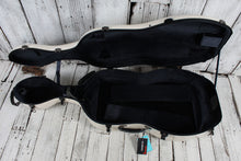 Load image into Gallery viewer, Crossrock CRF2020CEFMW Fiberglass Cello Case w Wheels Fits 4/4 Full Size Cellos