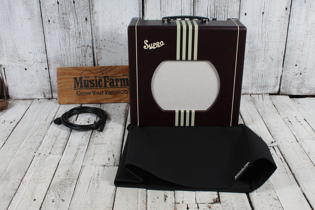 Supro Delta King 12 Electric Guitar Amplifier 15 Watt 1x12 Combo Amp with Cover