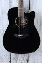 Load image into Gallery viewer, Yamaha TransAcoustic Dreadnought Cutaway Acoustic Electric Guitar Black Finish