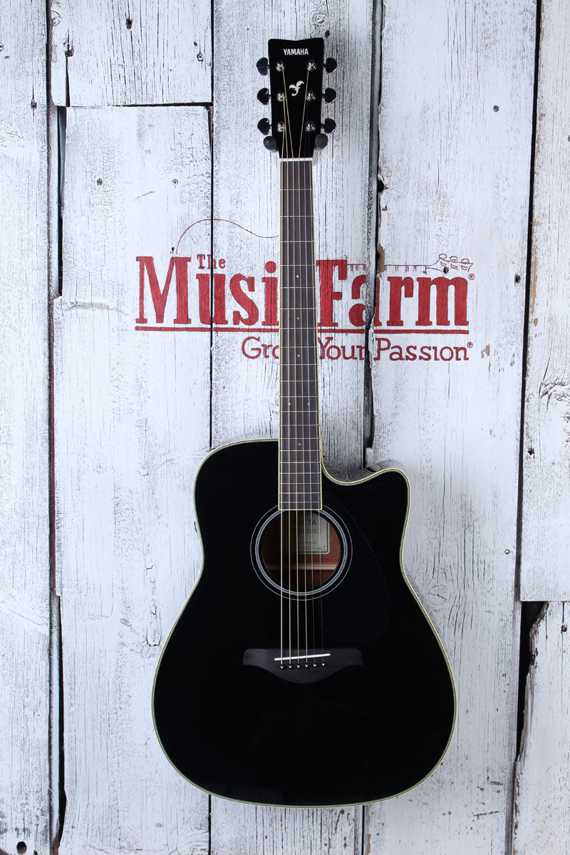 Yamaha TransAcoustic Dreadnought Cutaway Acoustic Electric Guitar Black Finish Secondary image