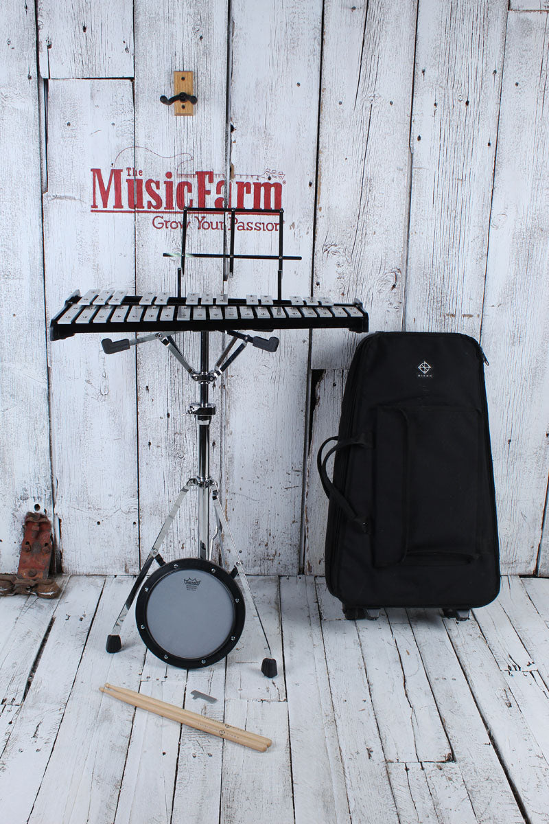 Dixon Bell Kit Student Bell Kit Xylophone Bell Kit with Practice Pad and Gig Bag