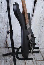Load image into Gallery viewer, Ibanez QX52 Headless Solid Body Electric Guitar Black Flat Finish with Gig Bag