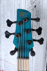 Ibanez SR1425B 5 String Electric Bass Guitar Caribbean Green with Gig Bag