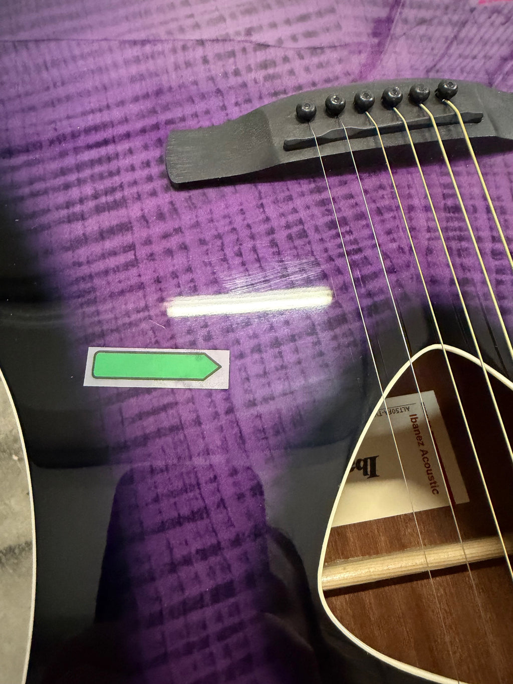 Ibanez Altstar ALT50FA Acoustic Electric Guitar Transparent Violet Sunburst