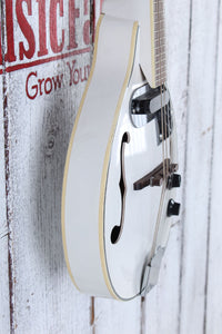 Stagg M50-E Acoustic Electric Bluegrass Mandolin A Style Mandolin White