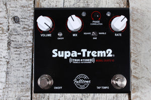 Fulltone Supa-Trem v2 Electric Guitar Stereo Tremolo Effects Pedal CS-ST2 v2