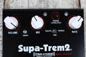 Fulltone Supa-Trem v2 Electric Guitar Stereo Tremolo Effects Pedal CS-ST2 v2