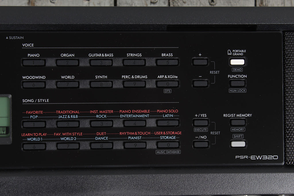 Yamaha PSR-EW320 Keyboard 76 Key Portable Keyboard with Power Supply
