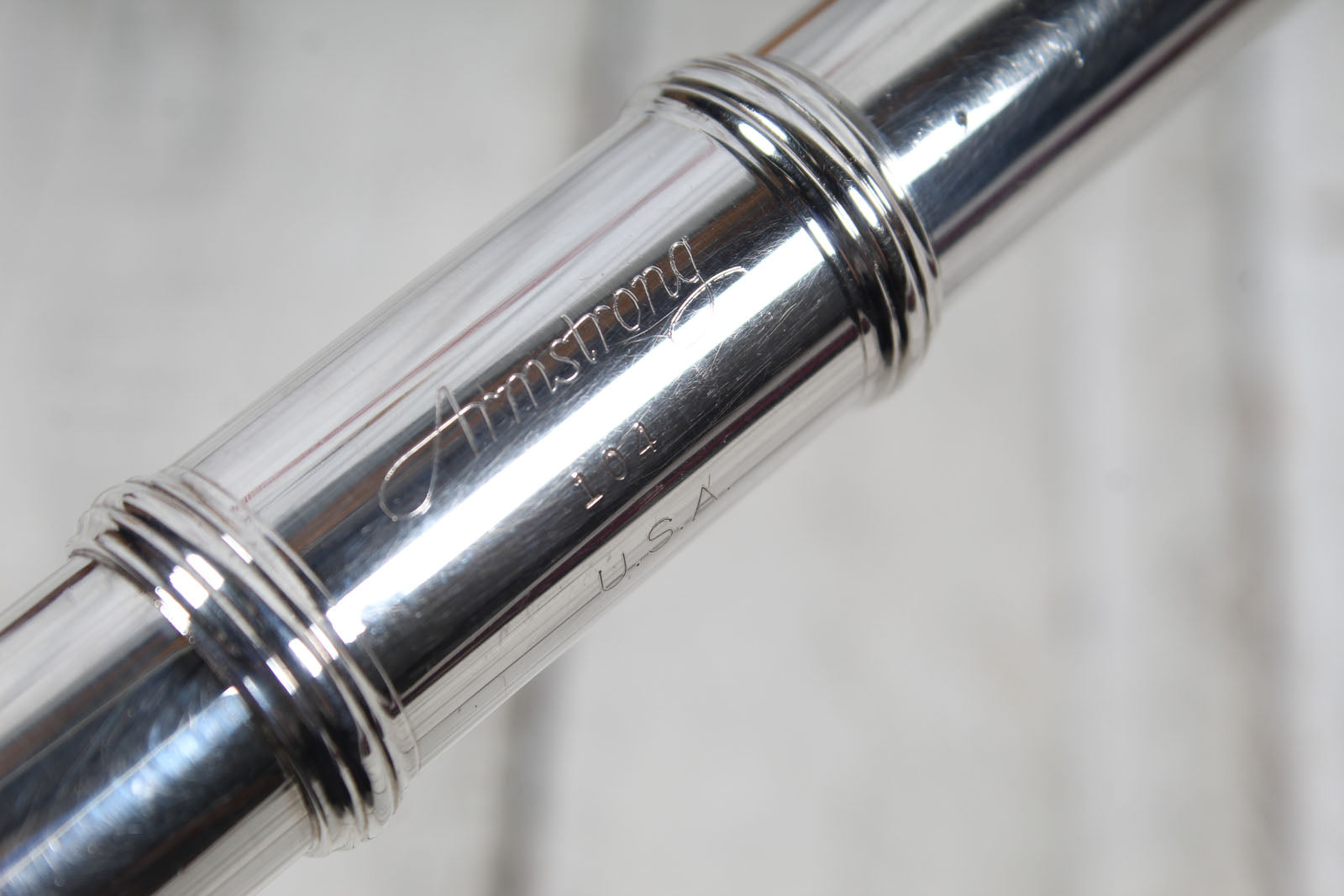 Armstrong Student Model 104 Closed Hole Silver Plated Flute with Hardshell Case