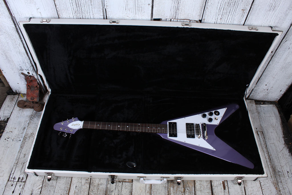 Dean Eric Peterson Electric Guitar Deluxe Hardshell Case for Flying V Body Style