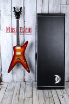 Dean USA Patents Pending ML Flame Top Electric Guitar Trans Cherry with Case