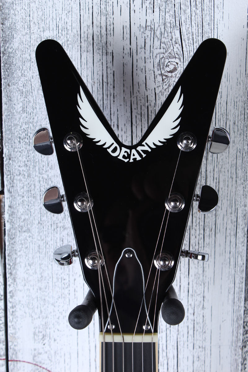 Dean USA Patents Pending ML Flame Top Electric Guitar Trans Cherry with Case