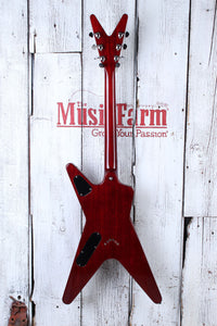 Dean USA Patents Pending ML Flame Top Electric Guitar Trans Cherry with Case