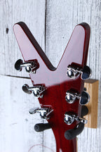 Dean USA Patents Pending ML Flame Top Electric Guitar Trans Cherry with Case