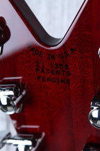 Dean USA Patents Pending ML Flame Top Electric Guitar Trans Cherry with Case