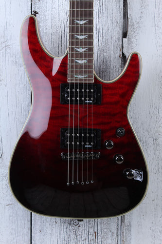 Schecter Omen Extreme 6 Solid Body Electric Guitar Blood Burst Finish