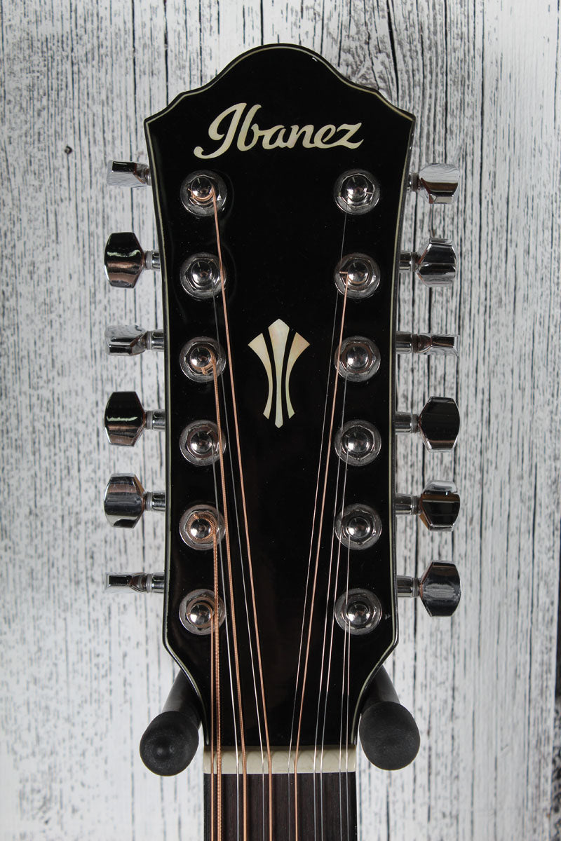 Ibanez AEG5012 12 String Acoustic Electric Guitar Dark Violin Sunburst w Gig Bag