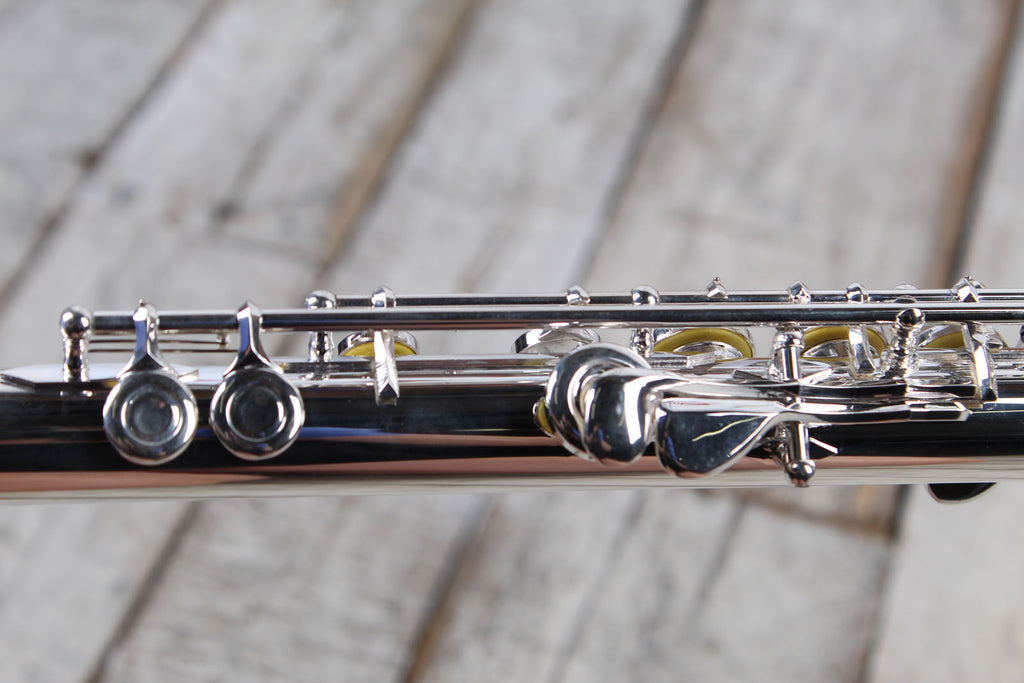 F.E. Olds NFL110PC Flute Student Sliver Plated Flute with Hardshell Case