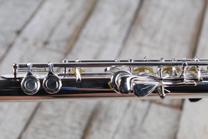 F.E. Olds NFL110PC Flute Student Sliver Plated Flute with Hardshell Case