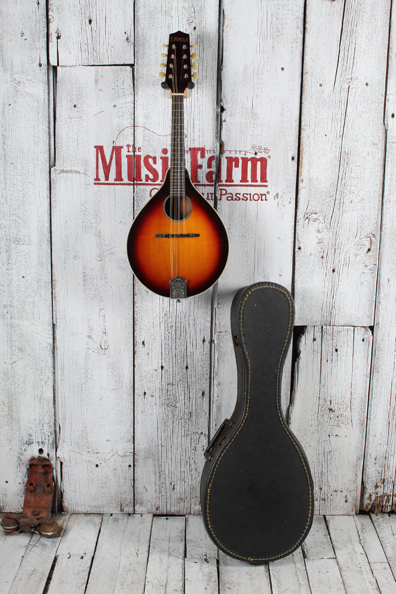Espanola Mandolin A-Style Mandolin Sunburst Finish with Chipboard Case