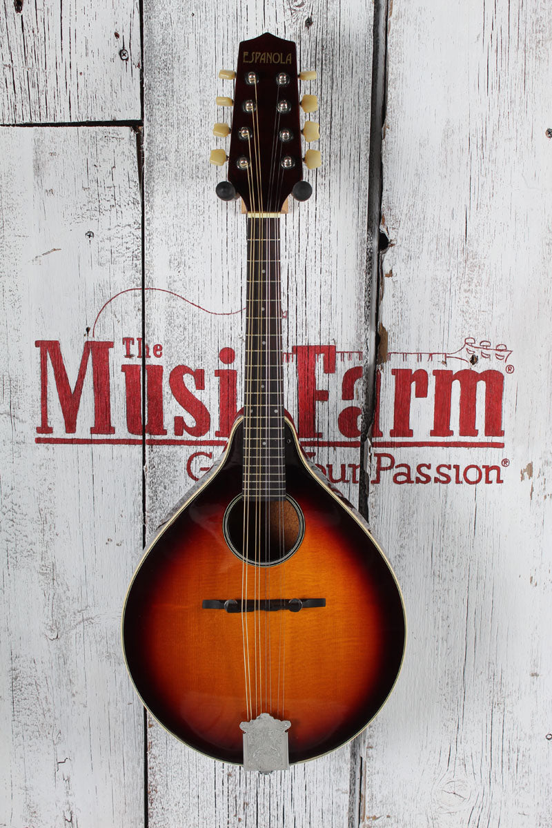 Espanola Mandolin A-Style Mandolin Sunburst Finish with Chipboard Case