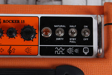 Load image into Gallery viewer, Orange ROCKER 15 Electric Guitar Amplifier Multi Watt 1 x 10 All Tube Combo Amp