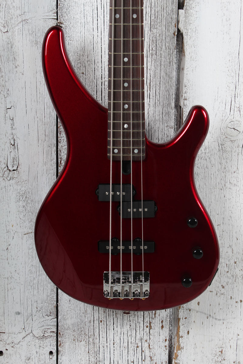Yamaha TRBX174 RM Double Cutaway 4 String Electric Bass Guitar Red Metallic