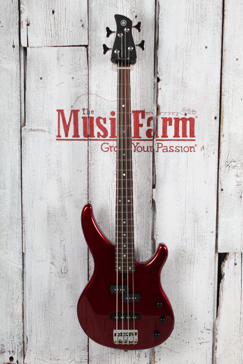 Yamaha TRBX174 RM Double Cutaway 4 String Electric Bass Guitar Red Metallic