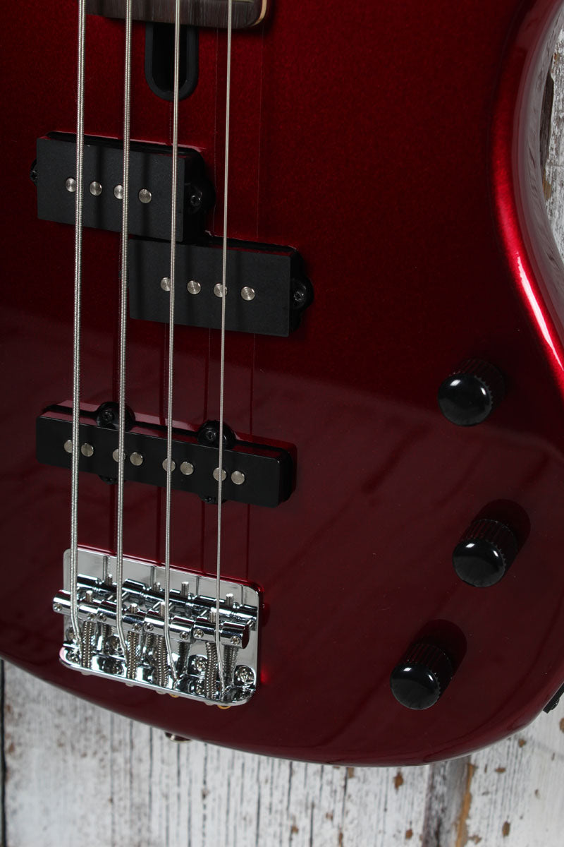 Yamaha TRBX174 RM Double Cutaway 4 String Electric Bass Guitar Red Metallic