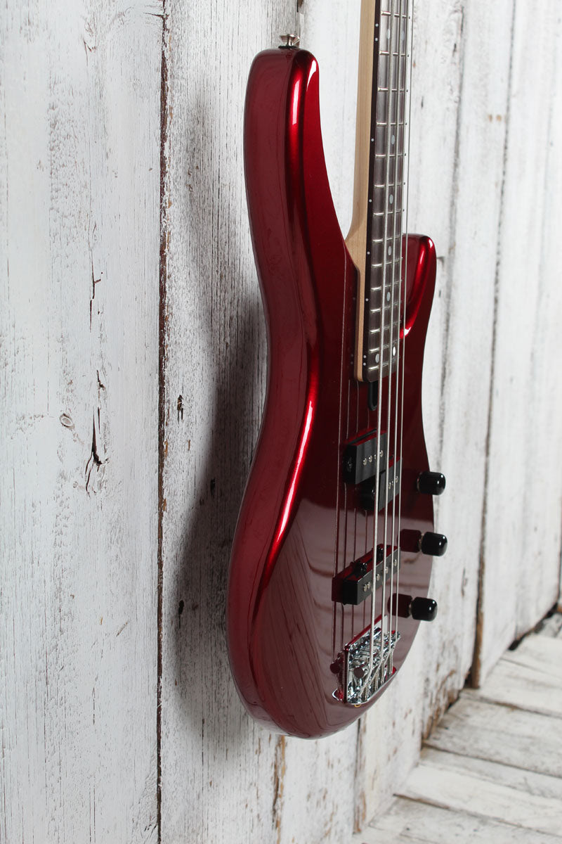 Yamaha TRBX174 RM Double Cutaway 4 String Electric Bass Guitar Red Metallic