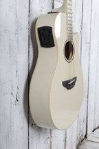 Yamaha APX600 Thinline Cutaway Acoustic Electric Guitar Vintage White Finish