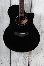 Yamaha APX Series APX600 Thinline Cutaway Acoustic Electric Guitar Black Finish