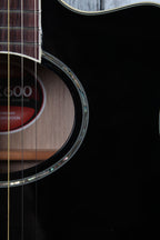 Yamaha APX Series APX600 Thinline Cutaway Acoustic Electric Guitar Black Finish