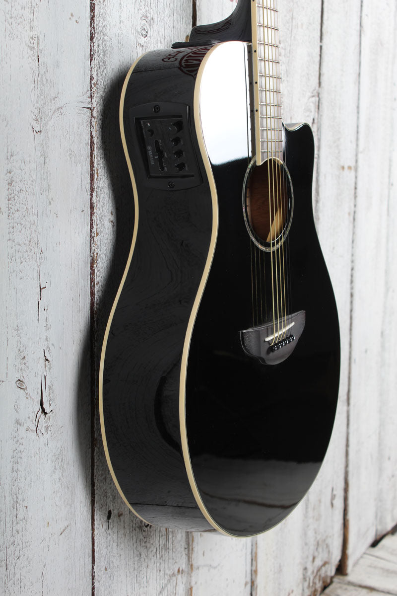 Yamaha APX Series APX600 Thinline Cutaway Acoustic Electric Guitar Black Finish