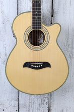 Load image into Gallery viewer, Oscar Schmidt OG10CE Concert Cutaway Acoustic Electric Guitar Natural High Gloss