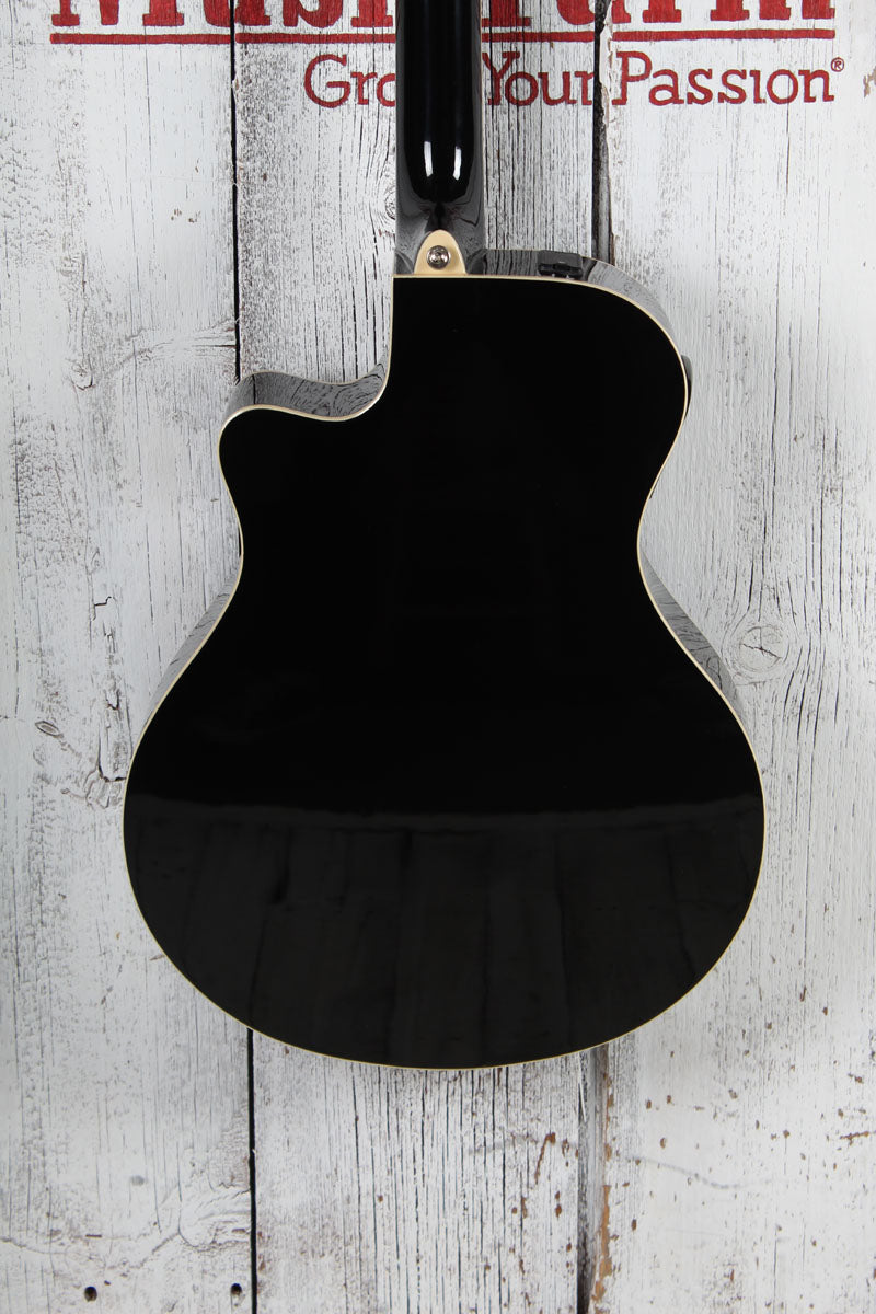Yamaha APX Series APX600 Thinline Cutaway Acoustic Electric Guitar Black Finish