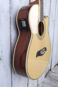 Oscar Schmidt OG10CE Concert Cutaway Acoustic Electric Guitar Natural High Gloss