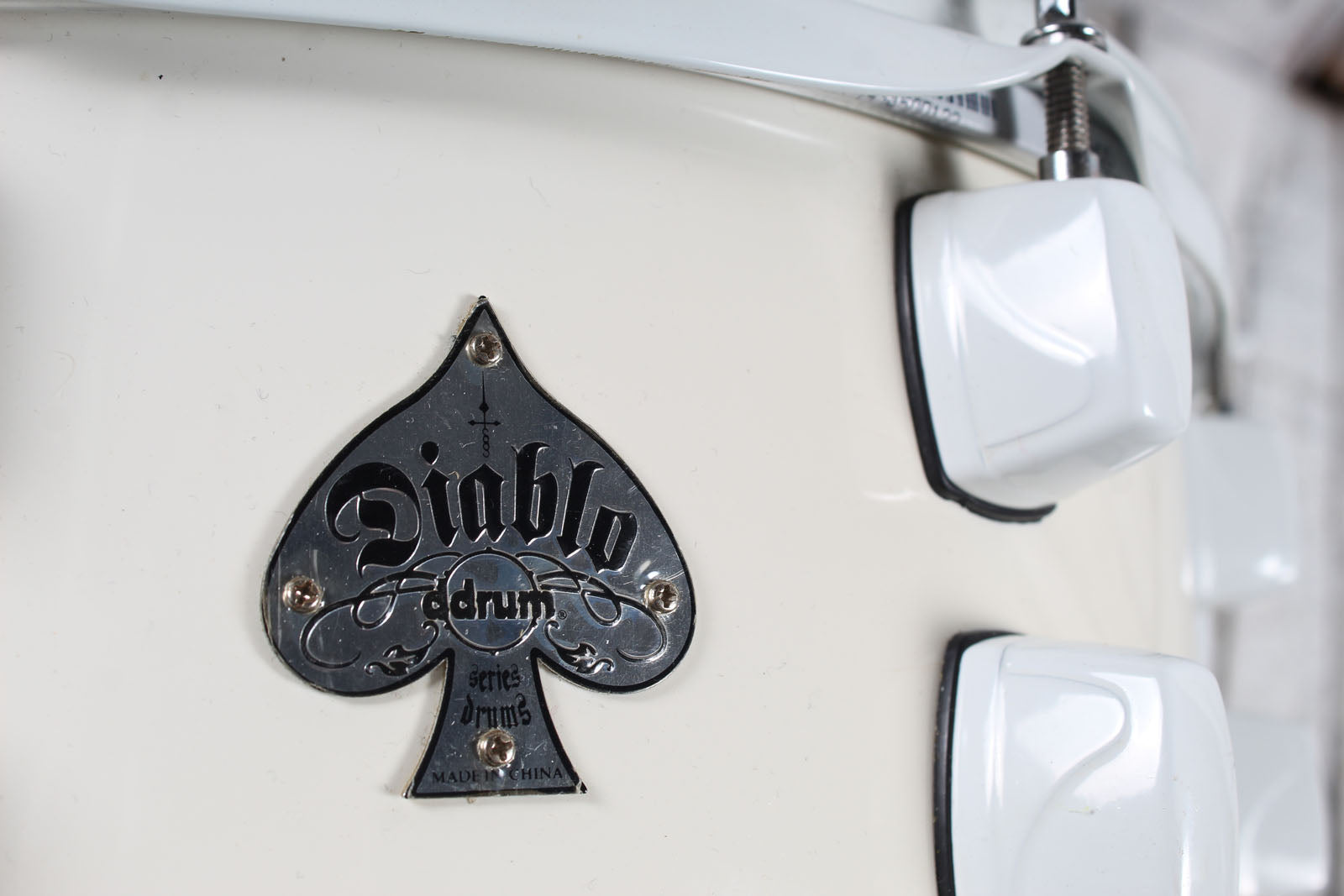 ddrum Diablo Snare Drum 14 Inch Snare Drum Antique Ivory