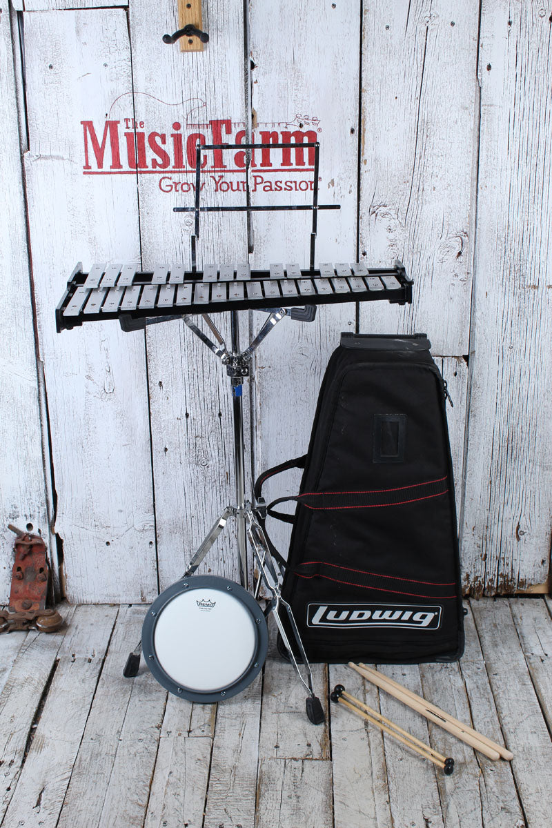 Ludwig Bell Kit Student Bell Kit with Stand Practice Pad and Rolling C