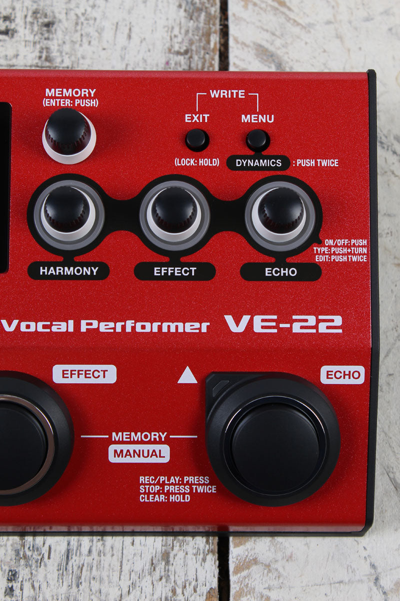 Boss VE-22 Vocal Performer Effects Processor Vocal Effects and Looper Pedal