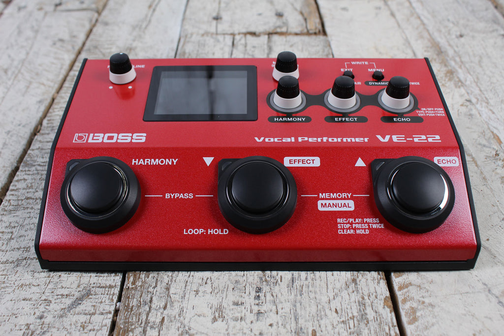 Boss VE-22 Vocal Performer Effects Processor Vocal Effects and Looper Pedal
